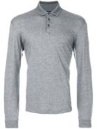 Z Zegna Longsleeved Polo Shirt - Grey