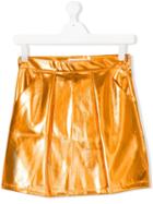 Andorine Metallic Mini Skirt - Orange