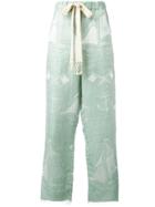 Loewe Boat Pattern Drawstring Trousers - Green