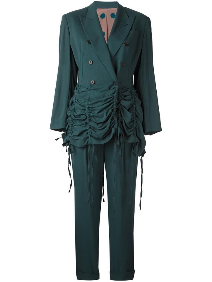 Jean Paul Gaultier Vintage Curtain Effect Trouser Suit
