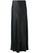 Jil Sander Flared Hem Maxi Skirt - Black