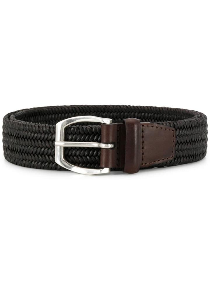 Orciani Woven Buckle Belt - Brown