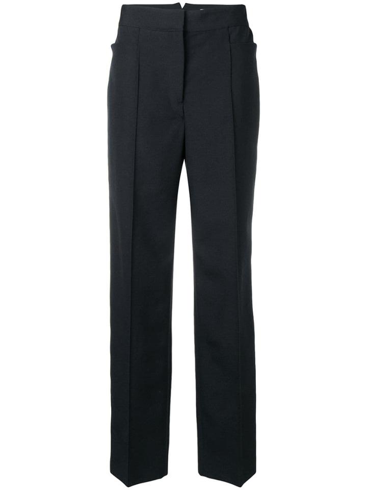 Lemaire Wide Leg Tailored Trousers - Blue