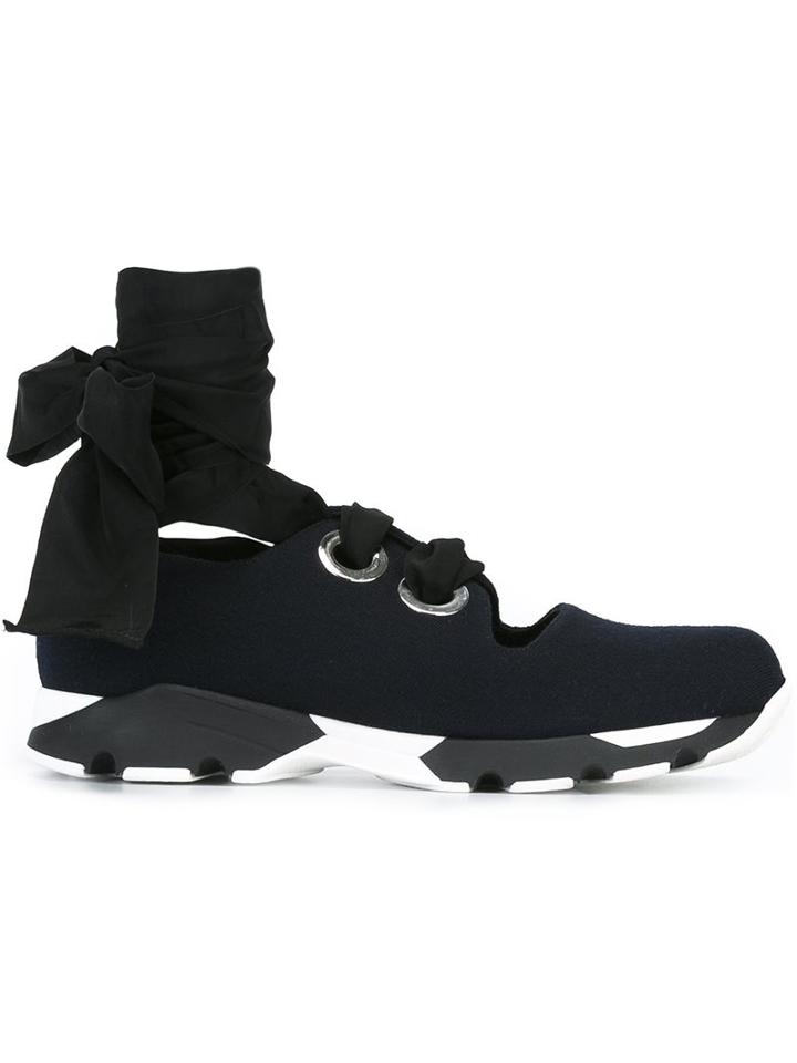 Marni Lace Up Ribbon Sneakers