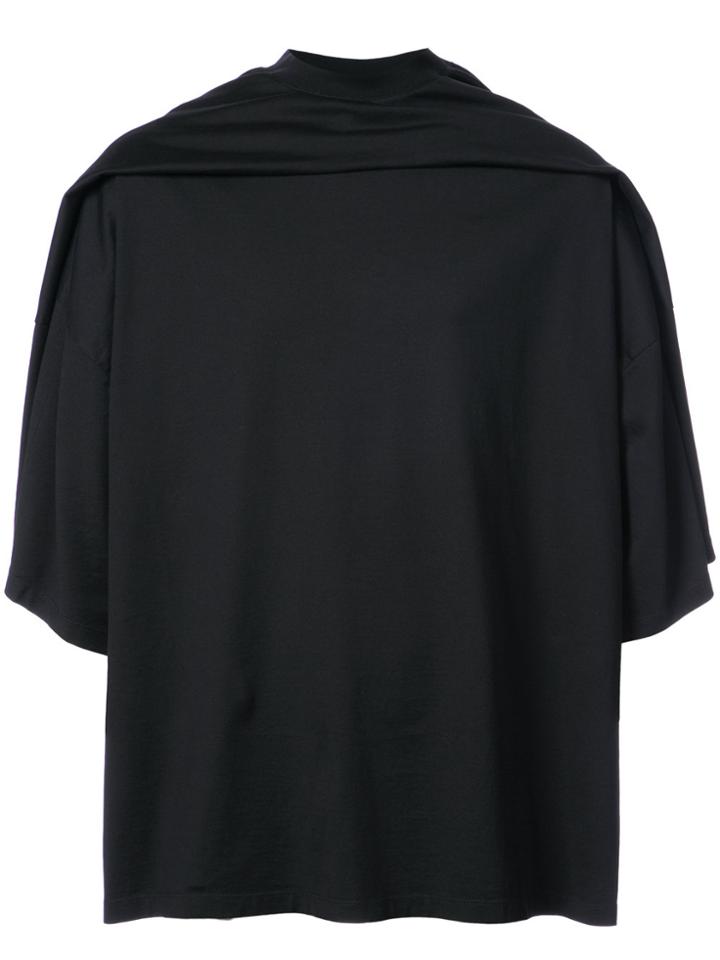 Y / Project Draped T-shirt - Black