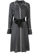 Karl Lagerfeld Logo Stripe Dress - Black