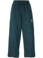 Mm6 Maison Margiela Cropped Denim Trousers, Women's, Size: 44, Blue, Cotton