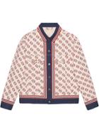 Gucci Printed Cotton Twill Jacket - White