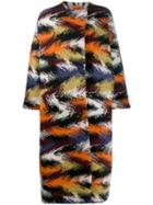 Missoni Knitted Oversized Coat - Orange