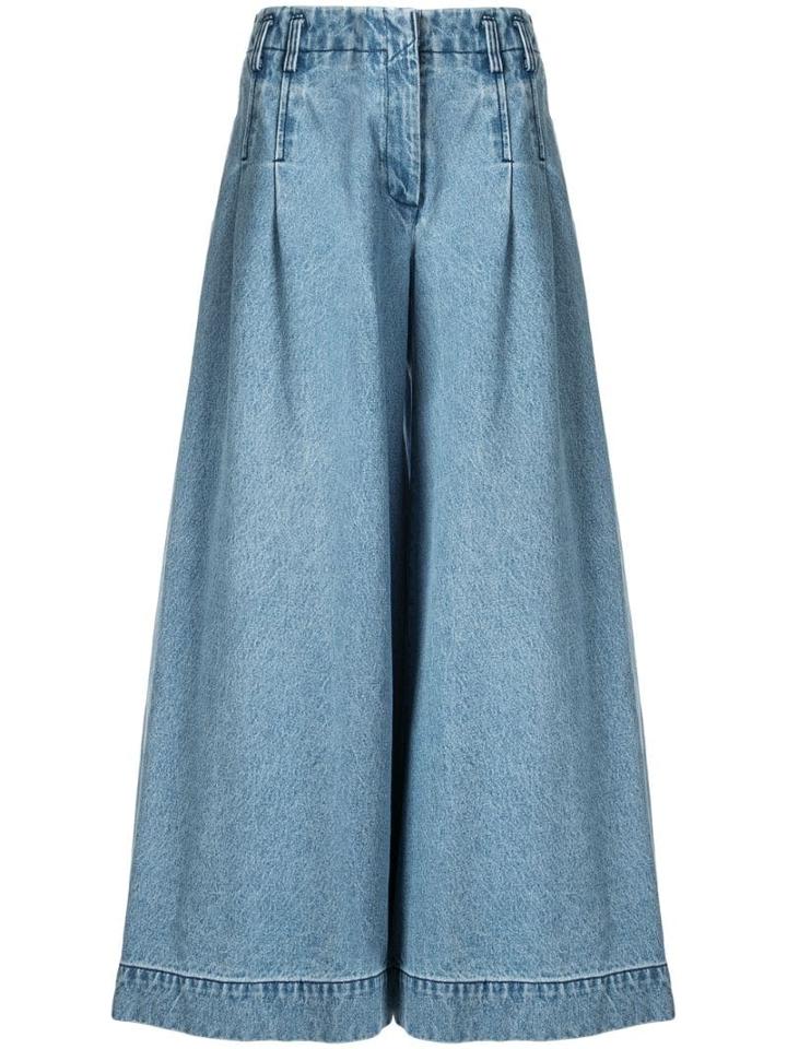Pony Stone Ultra Wide-leg Jeans - Blue