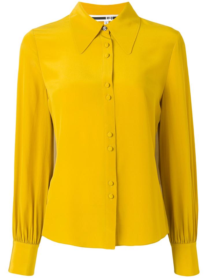 Mcq Alexander Mcqueen Crystal Embellishment Shirt - Yellow & Orange