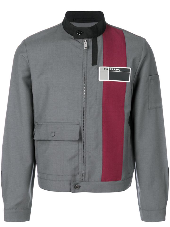 Prada Banded Military Jacket - Grey