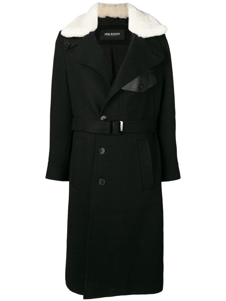 Neil Barrett Belted Coat - Black