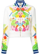 Manish Arora Tropical Print Bomber Jacket - White