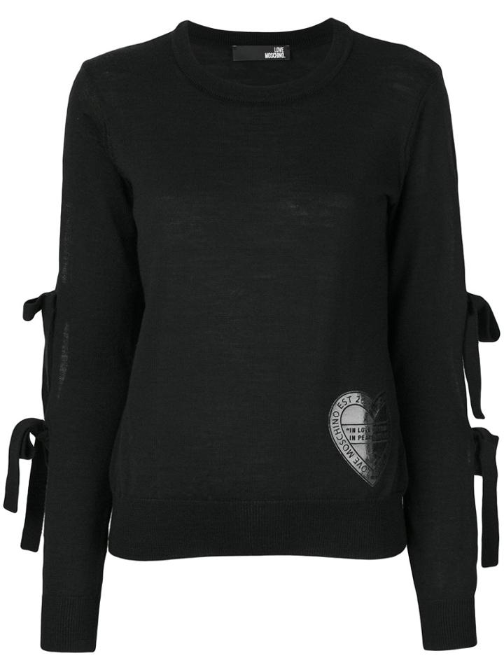 Love Moschino Bow Jumper - Black