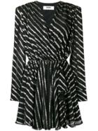 Msgm Striped Dress - Black