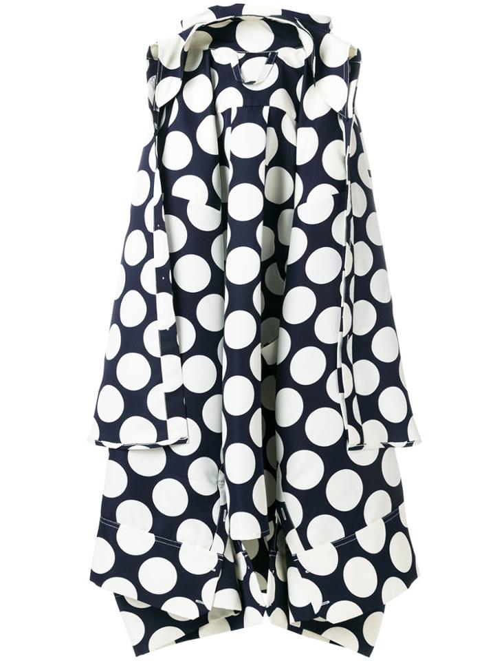 A.w.a.k.e. Draped Polka Dot Skirt - Blue