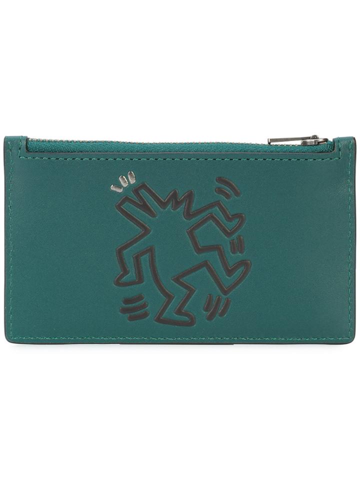 Coach X Keith Haring Zip Card Case - Green
