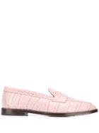 Etro Croco-embossed Loafers - Pink