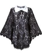 Martha Medeiros Lace Overlay Dress - Black