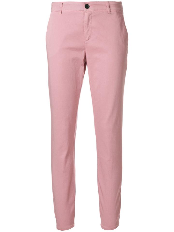 Department 5 Classic Skinny Trousers - Pink & Purple