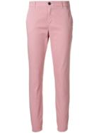 Department 5 Classic Skinny Trousers - Pink & Purple