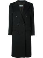 Alberto Biani Double-breasted Mid-length Coat, Women's, Size: 40, Grey, Acetate/viscose/virgin Wool