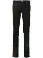 Givenchy Striped Skinny Jeans - Black