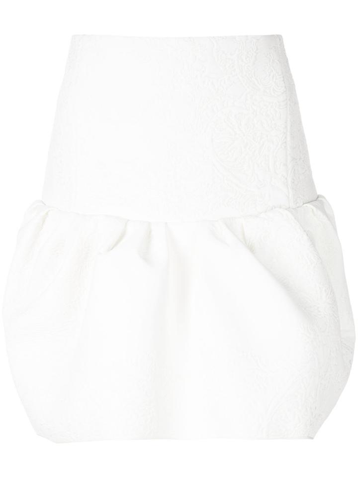 Chloé Flocked Tulip Skirt - White