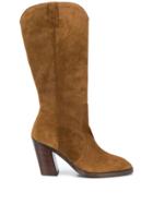 Stuart Weitzman Cheska Mid-calf Boots - Neutrals