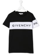 Givenchy Kids Contrast Logo T-shirt - Black