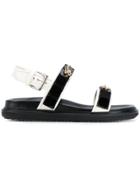 Marni Crystal Embellished Sandals - Black
