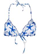 Mc2 Saint Barth Printed Sagittarius Bikini Top - White