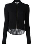 Mcq Alexander Mcqueen Zip Up Cardigan, Women's, Size: Large, Black, Wool/viscose