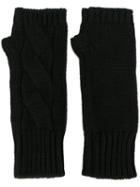 Dolce & Gabbana Cable Knit Fingerless Gloves