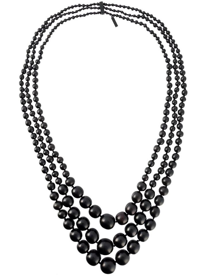 Monies Beaded Necklace, Women's, Black