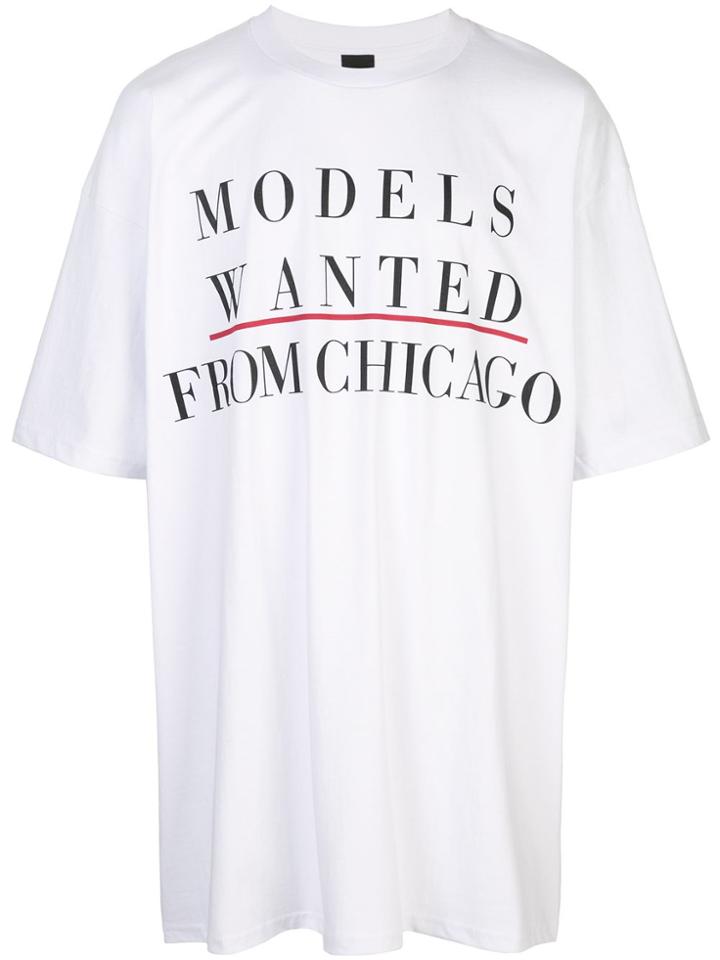 Bernhard Willhelm Modeling Ad Print T-shirt - White