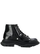 Alexander Mcqueen Tread Lace-up Ankle Boots - Black