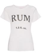 The Elder Statesman Silk And Cashmere Rum T-shirt - White
