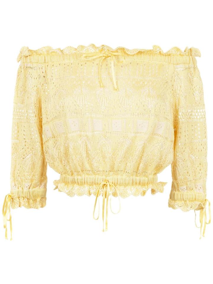 Cecilia Prado Off The Shoulder Andresa Blouse - Yellow