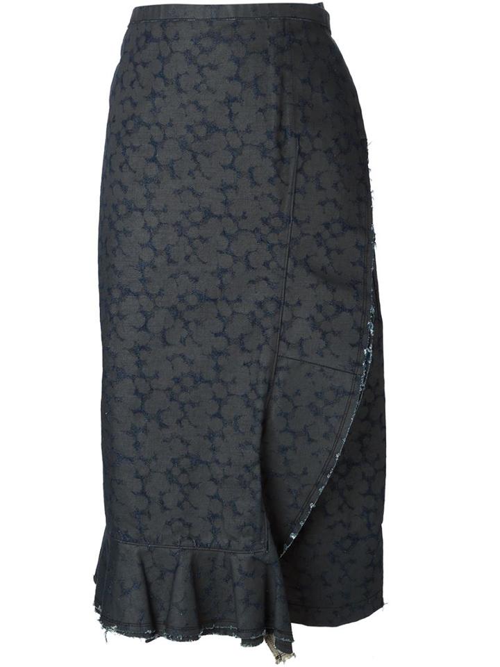 Comme Des Garcons Vintage Wrap Denim Skirt
