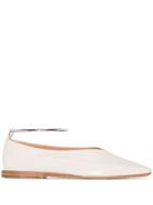 Jil Sander Anklet-embellished Pumps - White