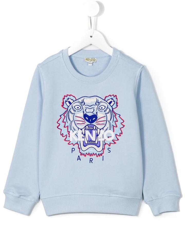 Kenzo Kids Tiger Sweatshirt, Girl's, Size: 6 Yrs, Blue