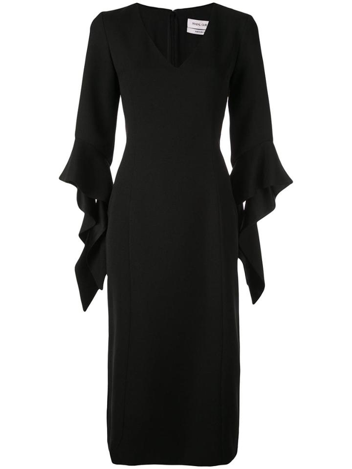 Prabal Gurung Ruffled Cuff Dress - Black