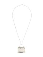 Hermès Pre-owned Kelly Logo Necklace - Silver