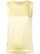 P.a.r.o.s.h. Sleeveless Blouse, Women's, Size: Large, Yellow/orange, Silk/spandex/elastane