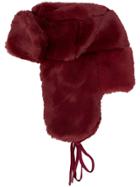 Paul Smith Faux-fur Trapper Hat - Red