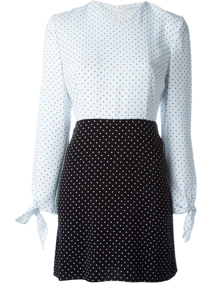 J.w. Anderson Knotted Sleeve Polka Dot Dress