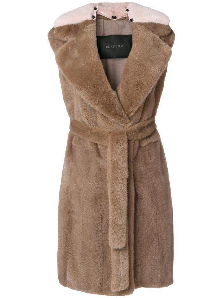 Blancha Mink Fur Gilet - Brown