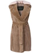 Blancha Mink Fur Gilet - Brown